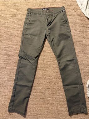 Vans Olive Green Slim Chino Pants